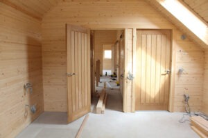 Finlog Wooden Log Cabin Home Being Built 8